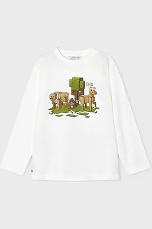 Mayoral Longsleeve bawełniany dziecięcy kolor z nadrukiem 4054