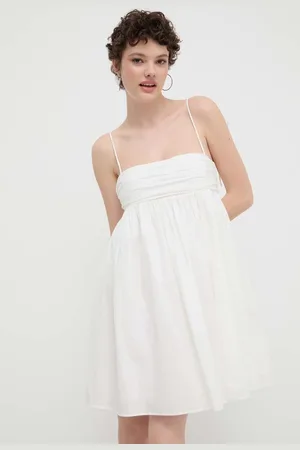 HUGO BOSS Sukienka bawełniana kolor mini rozkloszowana 50510433