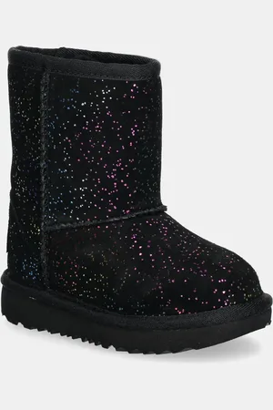 UGG śniegowce zamszowe dziecięce CLASSIC II SHIMMER SKY kolor 1157708T