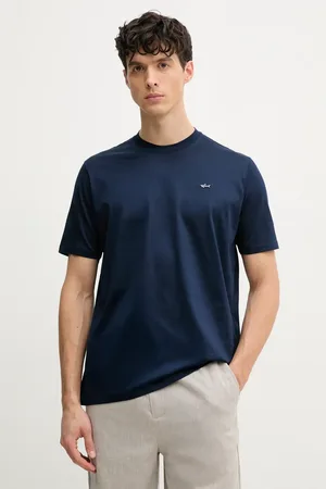Paul & Shark T-shirt bawełniany męski kolor gładki