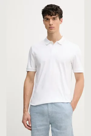 HUGO BOSS Polo bawełniane męski kolor gładki 50531791