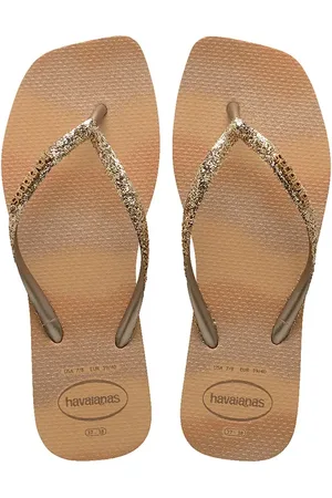 Havaianas Japonki SLIM SQUARE GLITTER damskie kolor 4149417.0570