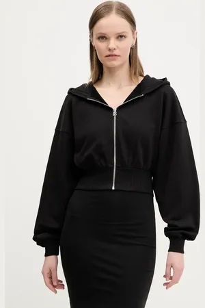HUGO BOSS Bluza damska kolor z kapturem gładka 50536945