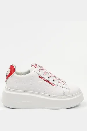 Karl Lagerfeld Sneakersy skórzane ANAKAPRI damskie kolor KL63514V