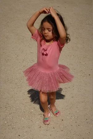Konges Sløjd Sukienka dziecięca BALLERINA DRESS kolor mini rozkloszowana KS102647