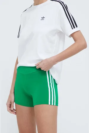 adidas Szorty damskie kolor z aplikacją high waist