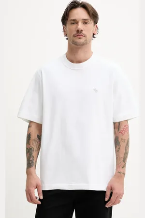 Abercrombie & Fitch T-shirt bawełniany męski kolor gładki KI124-5181