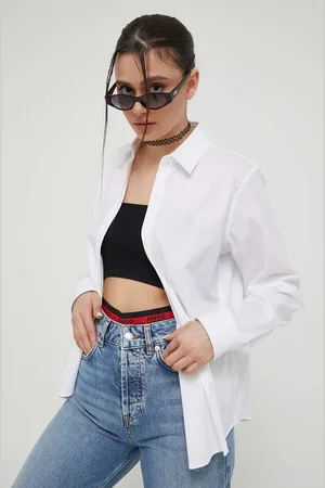 HUGO BOSS Koszula damska kolor regular z kołnierzykiem klasycznym 50496339