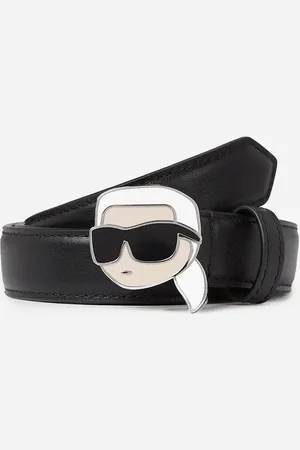 Karl Lagerfeld Pasek skórzany damski kolor A2W33073