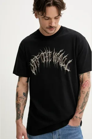Vans T-shirt bawełniany męski kolor z nadrukiem VN000M47BLK1