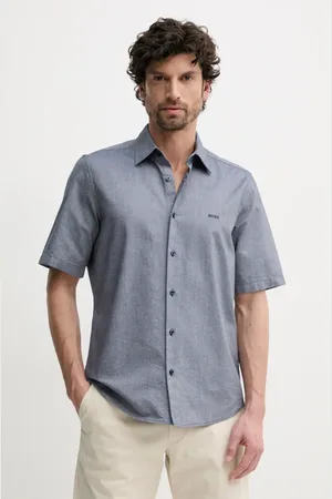 HUGO BOSS Koszula bawełniana męska kolor regular z kołnierzykiem klasycznym 50537332