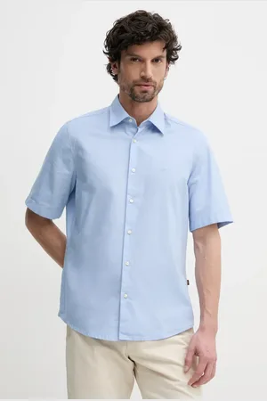 HUGO BOSS Koszula bawełniana męska kolor regular z kołnierzykiem klasycznym 50537332
