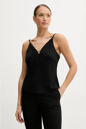 Guess Bluzka CAROLINE damska kolor gładka W5GH58 WGLD2