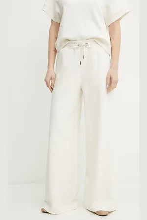 HUGO BOSS Spodnie dresowe damskie kolor szerokie high waist 50536743