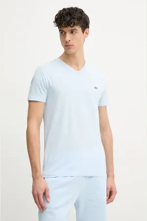 Lacoste T-shirt bawełniany męski kolor gładki TH6710