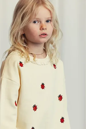 Mini Rodini Bluza bawełniana dziecięca Ladybugs kolor wzorzysta 2522010711