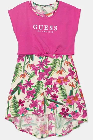 Guess Sukienka dziecięca kolor mini rozkloszowana J5GK13 K6YW4