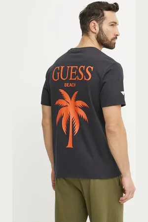 Guess T-shirt bawełniany męski kolor z aplikacją F5GI09 KA260