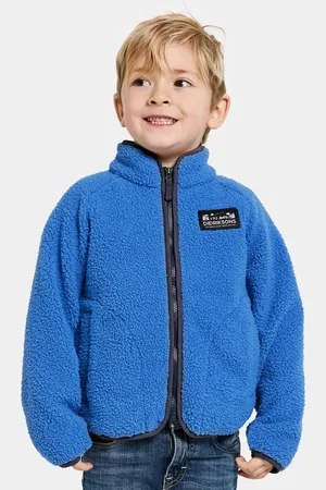 Didriksons Bluza polarowa dziecięca GIBBS KIDS FULLZIP kolor gładka 505577