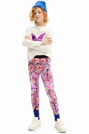 Desigual Legginsy dziecięce kolor wzorzyste 24WGKK05