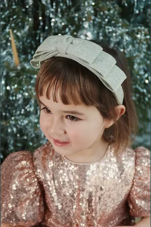 Konges Sløjd Opaska do włosów dziecięca GLITTER BOW HAIRBRACE KS101990