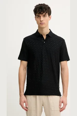 HUGO BOSS Polo bawełniane męski kolor gładki 50537132