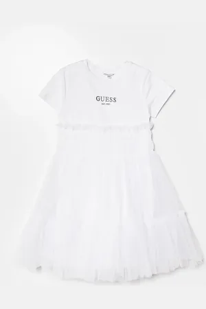 Guess Sukienka dziecięca kolor midi rozkloszowana J5RK18 K6YW0