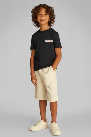 Calvin Klein T-shirt bawełniany dziecięcy kolor gładki IB0IB02451