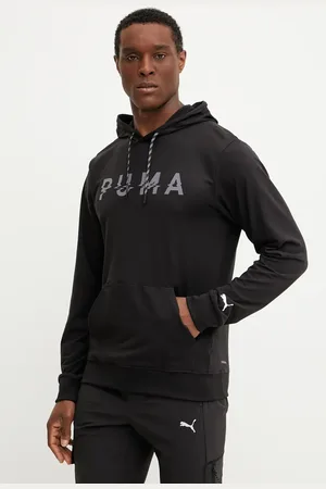 PUMA Bluza treningowa Cloudspun kolor z kapturem z nadrukiem 526678