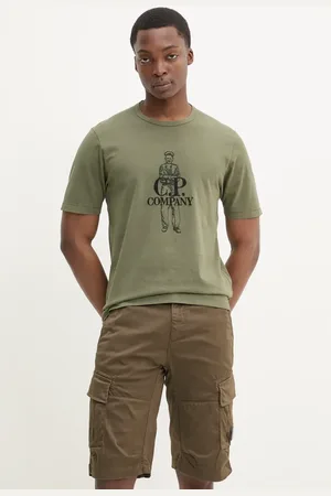 C.P. Company T-shirt bawełniany męski kolor z aplikacją 18CMTS288A006057O