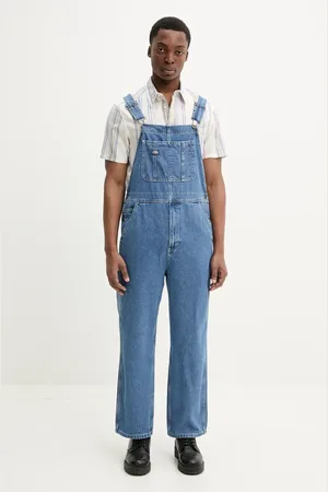 Dickies Ogrodniczki jeansowe męskie kolor DK0A4XYACLB1