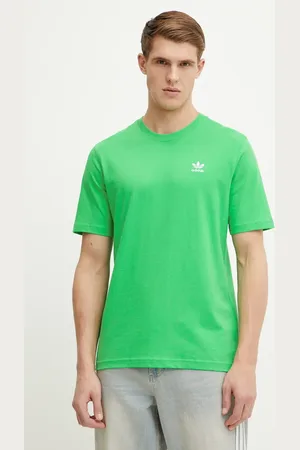 adidas T-shirt bawełniany Trefoil męski kolor gładki JN0235