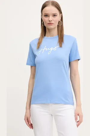 HUGO BOSS T-shirt bawełniany damski kolor 50535491