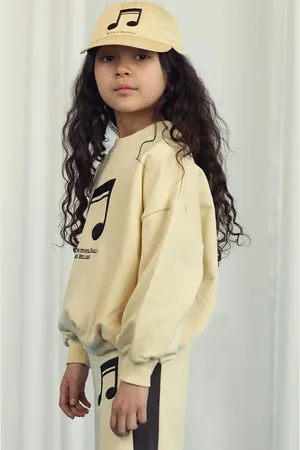 Mini Rodini Bluza bawełniana dziecięca Note kolor z aplikacją 2522011623