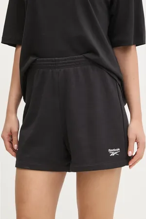Reebok Szorty damskie kolor gładkie high waist 100221535