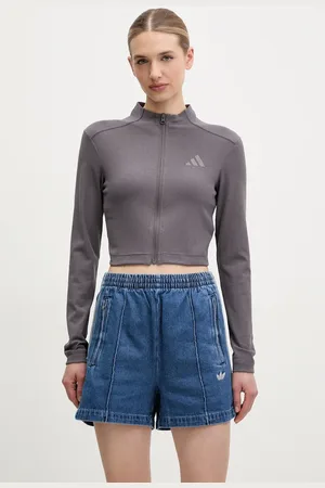 adidas Bluza ALL SZN RIB damska kolor gładka JJ1229