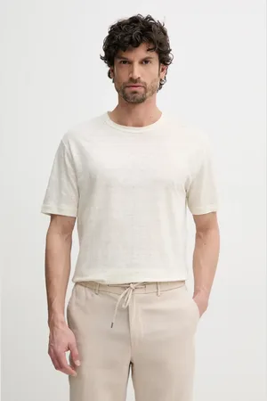 GANT T-shirt lniany męski kolor gładki 2003318