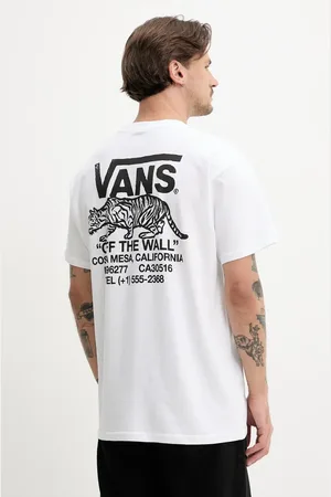 Vans T-shirt bawełniany męski kolor z nadrukiem VN000M3YWHT1