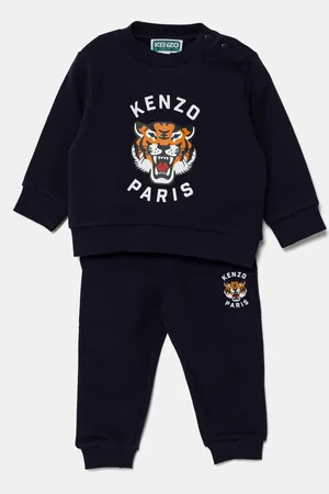Kenzo Dres bawełniany niemowlęcy kolor K60935