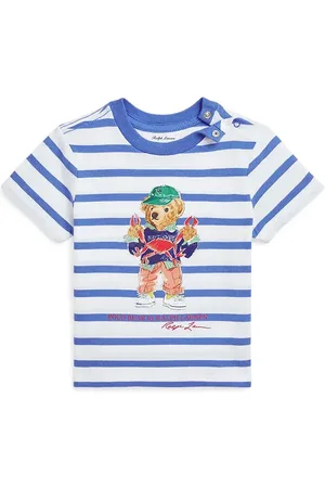 Ralph Lauren T-shirt bawełniany niemowlęcy kolor wzorzysty 320965904001