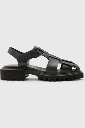 AllSaints Sandały skórzane Tess Sandal damskie kolor W041FC