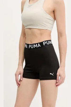 PUMA Szorty treningowe Strong kolor z nadrukiem high waist 526002