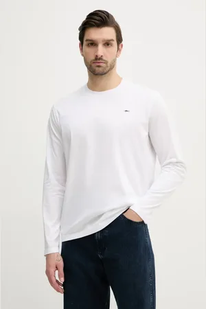 Paul & Shark Longsleeve bawełniany kolor gładki C0P1093