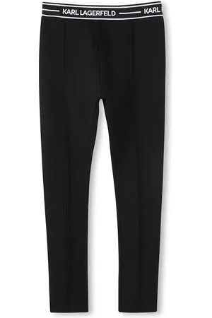 Karl Lagerfeld Legginsy dziecięce kolor gładkie Z30452
