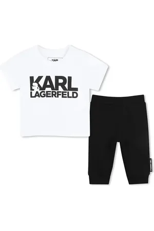 Karl Lagerfeld Komplet bawełniany niemowlęcy kolor Z30506
