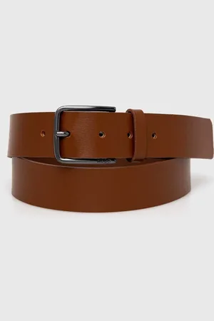 HUGO BOSS Pasek skórzany męski kolor 50491997