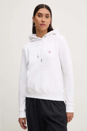 Guess Bluza damska kolor z kapturem gładka W4YQ04 KC811