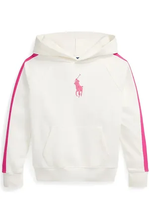 Ralph Lauren Bluza dziecięca kolor z kapturem z aplikacją 313957348001