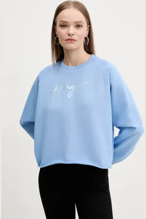 HUGO BOSS Bluza bawełniana damska kolor z nadrukiem 50534271