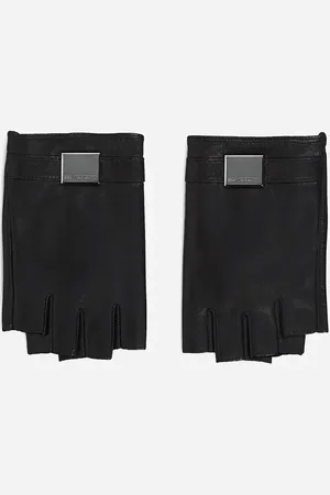 Karl Lagerfeld Mitenki skórzane damskie kolor A2W33050